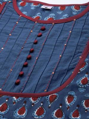 Floral printed anarkali kurta 2