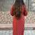 Women floral printed pure cotton straight kurta