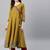 Floral yoke design angrakha v-neck patchwork a-line kurta