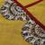Floral yoke design angrakha v-neck patchwork a-line kurta