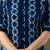 Shibori dyed mandarin collar pure cotton feeding maternity a-line kurta