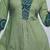 Pleated v-neck cotton a-line kurta