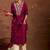 Floral yoke design v-neck sequinned straight kurta
