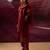 Checked round neck pure cotton straight kurta