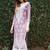 Floral embroidered notch neck chikankari straight kurta
