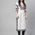 Floral embroidered notch neck chikankari straight kurta