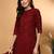 Women ethnic motifs woven design pure cotton straight kurta