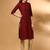 Women ethnic motifs woven design pure cotton straight kurta