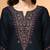 Floral yoke design notch neck straight kurta