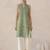Floral printed v-neck pure cotton straight kurta