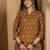 Floral printed mandarin collar pure cotton straight kurta