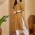 Floral printed mandarin collar pure cotton straight kurta