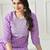 Women ethnic motifs embroidered round neck straight kurta