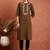 Women ethnic motifs embroidered yoke design cotton straight kurta