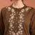 Women ethnic motifs embroidered yoke design cotton straight kurta