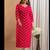 Women pink viscose rayon kurtas
