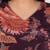 Floral printed sequinned a-line kurta