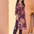 Floral printed sequinned a-line kurta