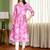 Women floral printed flared kurta