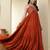 Women yoke design mirror work floral anarkali kurta