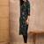 Women floral printed beads and stones straight kurta