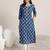 Floral printed round neck cotton kurtas