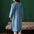 Kashmiri golden boti tilla embroidered cashmilion round-neck winter kurta