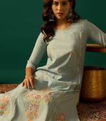 Women solid straight kurtas
