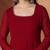 Scoop neck beads and stones pure georgette anarkali kurta