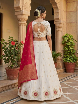 ew designer pure gota patti work lehanga  3