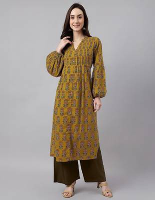 Women floral printed floral kurta 2