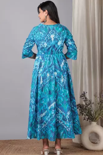 Women ethnic motifs printed anarkali kurta