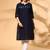 Women ethnic motifs dobby kurta