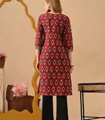 Women ethnic motifs printed indie prints kurta