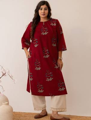 Women floral printed indie prints kurta 2