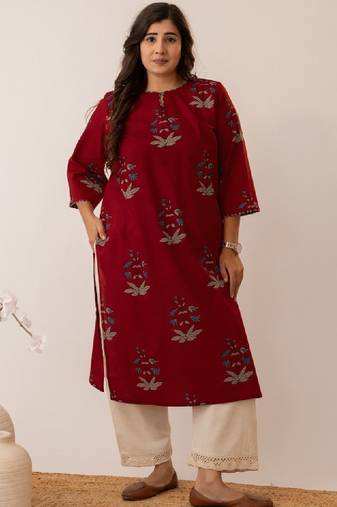 Women floral printed indie prints kurta