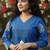 Women sequinned block print kurta