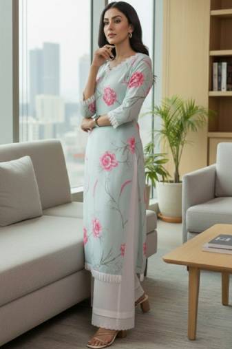 Women floral printed floral kurta