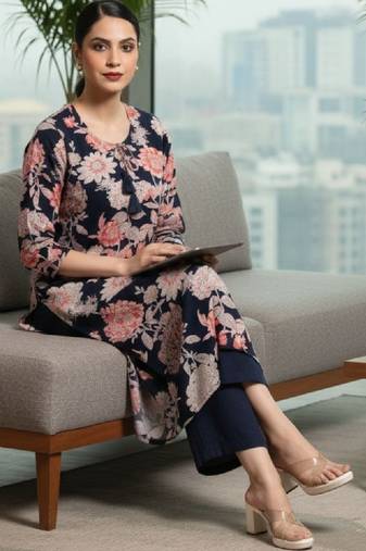 Women floral printed kurta