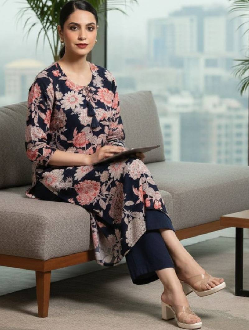 Women floral printed kurta
