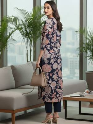 Women floral printed kurta 2