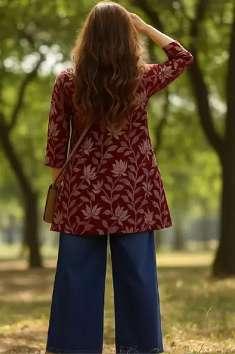 Women ethnic motifs printed kurta