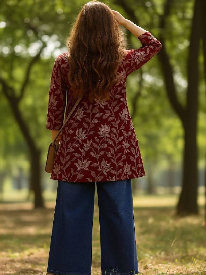 Women ethnic motifs printed kurta