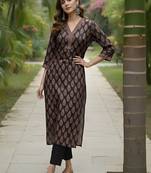 Women ethnic motifs printed kurta
