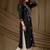 Women ethnic motifs embroidered kurta