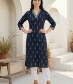 Women ethnic motifs printed kurta