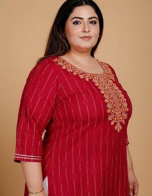 Women floral printed block print kurta 2