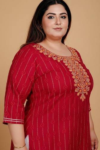 Women floral printed block print kurta