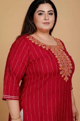 Women floral printed block print kurta