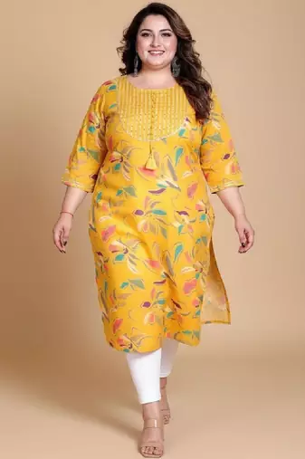 Women floral printed block print kurta